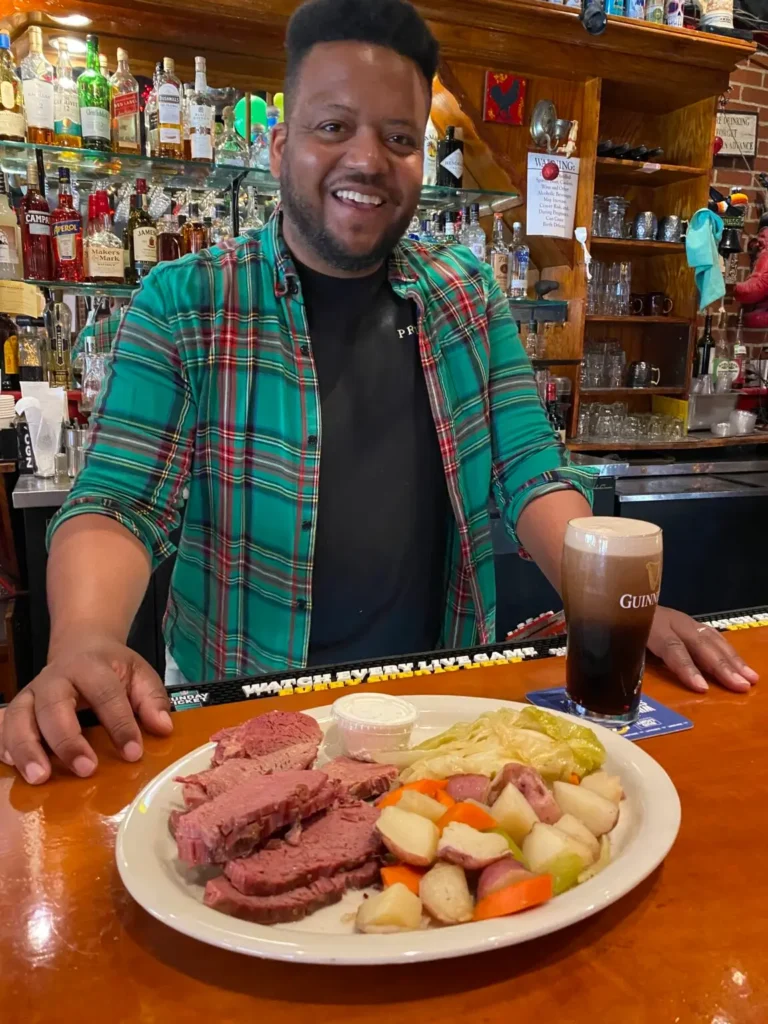 customer getting his order